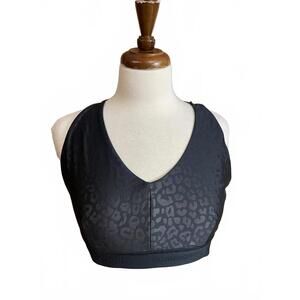 Commando Run Wild Active Bralette Black Panther print XL